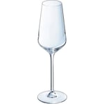 Ultime champagneflöjter - Cristal d'Arques - 21cl - Set om 6 - Ultratransparent glas