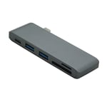 5 in1 USB C Hub 3.0 Type-C Charging SD TF Card Reader Adapter For MacBook PC