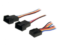 StarTech.com 12in 4 Pin Fan Power Splitter Cable - F/M - 1ft Fan Y Cable - 1ft 4-pin Fan Splitter Cable (FAN4SPLIT12) - Strömdelare för fläkt - 4-stifts PWM (hona) till 4-stifts PWM (hane) - 31 cm - för P/N: FAN1156PWM, FAN12025PWM, FAN8025PWM