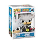 Funko POP! Games: Sonic the Hedgehog 30th - Silver the Hedgehog - Glow In the Dark - Collectable Vinyl Figure - Gift Idea - Official Merchandise - Toys for Kids & Adults - Video Games Fans