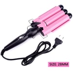 Ceramic Triple Barrel Hair Curler - Professional Hair Styling Iron & Waver Tool