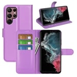 Samsung Galaxy S23 Ultra Pu Wallet Case [Purple]