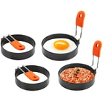 INF Äggring / omelettform 4-pack rostfritt stål/silikon