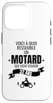 Coque pour iPhone 16 Pro idée cadeau pour un motard humour homme original 32 ans