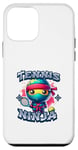 Coque pour iPhone 12 mini Squash mignon de jeu de court de tennis Ninja