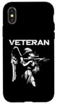 Coque pour iPhone X/XS Veteran féminin – Vintage Patriotic Heroes Veterans Lover