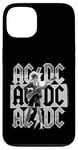 Coque pour iPhone 13 AC/DC Stacked Logo Angus Young Photo par Michael Putland