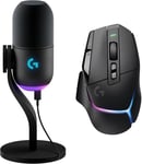 G502 X PLUS Gaming Mouse - Black + Yeti GX bundle