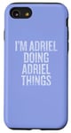 Coque pour iPhone SE (2020) / 7 / 8 Je suis Adriel qui fait Adriel Things Funny Vintage