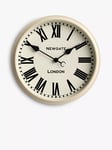 Newgate Clocks Spitafields Roman Numeral Analogue Wall Clock, 40cm, Vanilla Cream