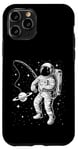 Coque pour iPhone 11 Pro Funny Planet Astronaute Galaxie Espace Astronaute Pêche