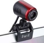 Voluxe Caméra Web Usb2.0, Caméra Web HD Webcam Caméra Vidéo 360 Degrés pour Ordinateur Pc Ordinateur Portable pour Skype/MSN Caméra D'ordinateur avec Microphone pour Appeler des Conférences De Jeu