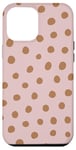 Coque pour iPhone 12 Pro Max Rose Dots Boho Minimaliste