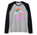 Fun Graphic-Never Stop Being A Pillow Princess Raglan Baseball Tee