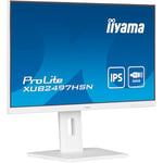 iiyama Moniteur XUB2497HSN-W2-23.8", IPS, 1920 x 1080/100Hz, 1H1DP1C, Has, RJ45