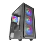 MARS GAMING Modèle : Boitier Moyen Tour ATX MC-Air RGB avec panneau vitré (Noir) - Neuf