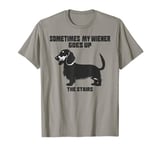 Funny dachshund wiener weiner dog sometimes hard to handle T-Shirt