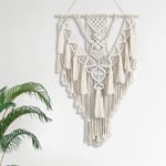 Macrame väggbonad, stor bohemisk väggbonad väggdekor