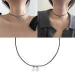 Musta hieno Star Choker kaulakoru Cool Y2k Shiny-star Chain Choker kaulakoru naisille kaulakoru villapaita ketju korut