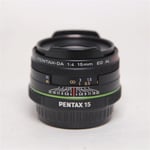 Pentax Used 15mm f4 ED AL DA SMC Limited Lens