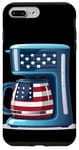 iPhone 7 Plus/8 Plus Patriotic coffee bean and maker costume Case