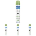 SANEX - Spray Déodorant Natur Protect Peaux Normales - Déodorant pour Homme et Femme à la Pierre d'Alun - Efficacité 24 h - Sans Alcool, Sans Colorants - 200 ml (Lot de 4)