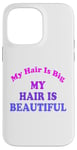 Coque pour iPhone 14 Pro Max Love Big My Hair Is Beautiful Afro Bouclés Rose