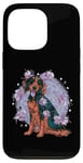 iPhone 13 Pro Cute Irish Setter dog with flowers Case