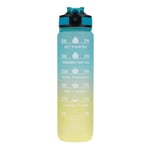 Motiverende Vannflaske Light blue/Light Green 900ml