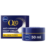 NIVEA Q10 Anti-Wrinkle Power Revitalising Night Cream Anti-Wrinkle Face Cream...