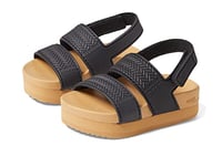 REEF Little Water Vista Sandal, Black/Tan, 2 UK Child