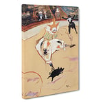 Clown At The Circus Fernando By Henri De Toulouse-Lautrec Canvas Print for Living Room Bedroom Home Office Décor, Wall Art Picture Ready to Hang, 30 x 20 Inch (76 x 50 cm)