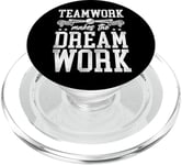 Lacrosse Lax Teamwork Makes The Dream Work PopSockets PopGrip for MagSafe