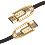 0.5M BRAIDED HDMI CABLE 4K/3D HIGH SPEED Ethernet Internet Tv Sky Virgin Box HD