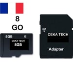 Minneskort kompatibelt med ULEFONE NOTE 7P - CEKA TECH® Micro-SD 8GB Class 10 med SD-adapter