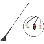 Adnauto - Antenne de toit am-fm dab-dab+ inclination 60 degres 12V Style 16V