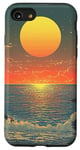 iPhone SE (2020) / 7 / 8 Rocky Coast With Sunset Vintage Landscape Graphic Case