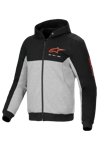 Alpinestars Chrome V2 Sport MC-hoodie Svart Grå-Heather-Röd Fluo""