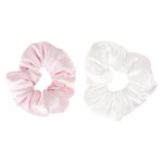 Brushworks Large Cloud Scrunchies Pink & White