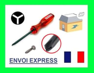 TOURNEVIS TRIWING FOR NINTENDO WII DS LITE DSL ROUGE NEUF TRI AILE SCREWDRIVER