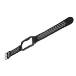 20mm Watchband Soft Stylish For FREE Smart Watch Black Gray + Black Shell