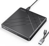 Lecteur Blu-Ray Externe Dvd/Bd Lecture/Écriture Graveur De Cd Portable Blu-Ray 50g Usb 3.0 Et Type-C Écriture De Dvd Lecteur Optique Avec Prise En Charge M-Disc (Bru3-01).[P511]