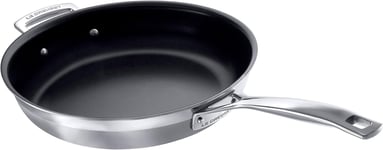 Le Creuset 3-Ply Stainless Steel Non-Stick Frying Pan, 28 x 6 cm, Silver, 96200