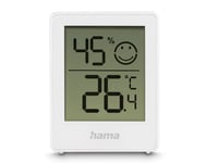 Hama 00222233, Vit, Inomhushygrometer, Inomhustermometer, Hygrometer, Termometer, Hygrometer, Termometer, Plast, 10 - 99%