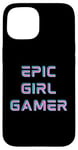 iPhone 15 Retro Epic Gamer Girl Cool Gaming Stuff for Women Girls Y2K Case