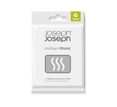 Joseph Joseph Intelligent Waste Activated Carbon Odour Filter Refills For Food Waste Caddy Kitchen Bin - Pack Of 6