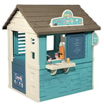 Smoby - Maison Sweety Corner - Cabane de Jardin Enfant - Thème Goûter - Machine à Glaces - 18 Accessoires - 810718