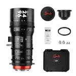 7artisans Spirite Zoom 24 mm-96 mm T2.9 Professional S35 Frame Zoom Cine Objectif Zoom Optique 4X Compatible avec Monture EF