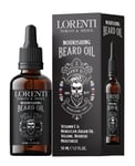 Lorenti Beard Oil Serum 50 ml | Men Morocco Argan Oil & Vitamin E Soften Beard