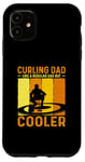 Coque pour iPhone 11 Amateur de curling Cadeaux de sports d’hiver de curling papa